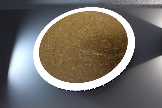 LUCE Design Moon LED Deckenleuchte 3500 K dimmbar 18W Stufendimmer Gold-Schwarz