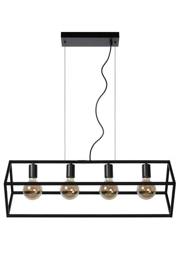 Lucide FABIAN Pendelleuchte 4x E27 Schwarz 00425/04/30