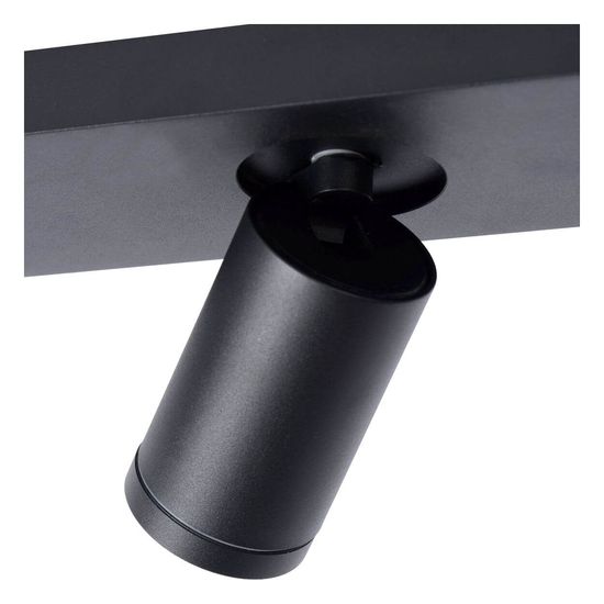 Lucide TAYLOR LED Deckenleuchte 2x GU10 Dim-to-warm 2x 5W dimmbar 360° drehbar Schwarz 95Ra IP44 09930/10/30