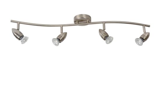 Lucide CARO-LED LED Deckenleuchte 4x GU10 4x 5W 360° drehbar Chrom Matt 13955/20/12