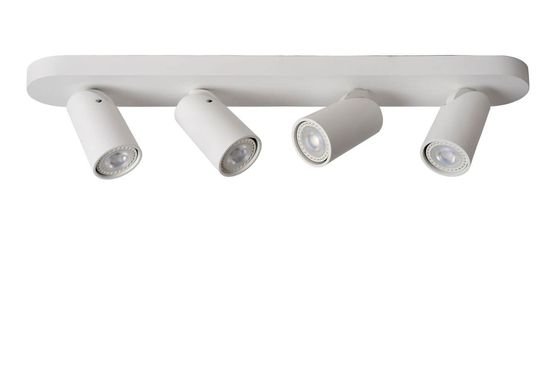 Lucide XYRUS LED Deckenleuchte 4x GU10 Dim-to-warm 4x 5W dimmbar 360° drehbar Weiß 95Ra 23954/21/31