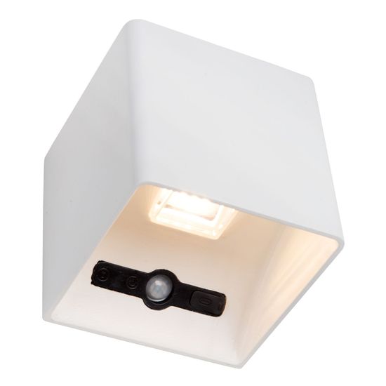 Lucide VERTIGO LED Wandleuchte 6W dimmbar 360° drehbar Weiß Sensor IP54 27250/06/31