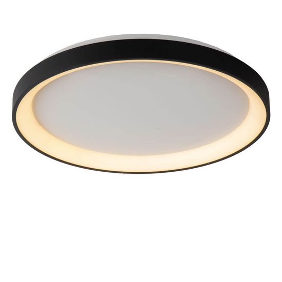 Lucide VIDAL LED Deckenleuchte 38W dimmbar Schwarz, Opal 46103/38/30