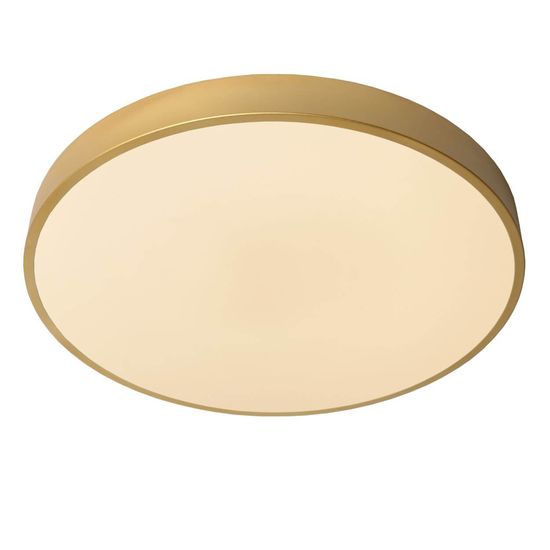 Lucide UNAR LED Deckenleuchte 3-Stufen-Dimmer 36W dimmbar Mattes Gold, Messing, Opal 79185/50/02