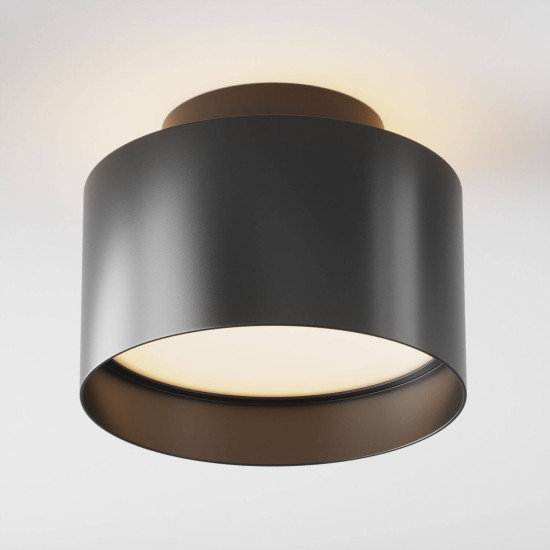 Maytoni Planet LED Deckenleuchte, Deckenlampe 16W Schwarz 3000K Warmweiss