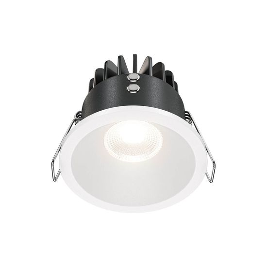 Maytoni Zoom LED Downlight, Einbauleuchte 6W dimmbar Weiss IP65 90Ra Ø6mm Warmweiss