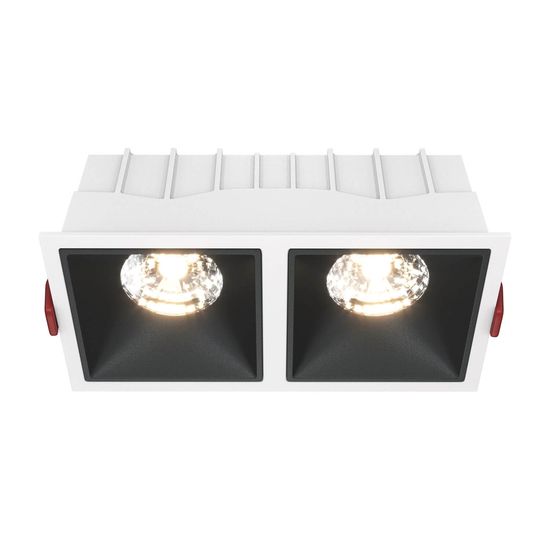 Maytoni Alfa LED Downlight, Einbauleuchte 30W Schwarz / Weiss 90Ra Warmweiss