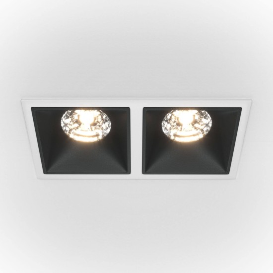 Maytoni Alfa LED Downlight, Einbauleuchte 30W Schwarz / Weiss 90Ra Neutralweiss