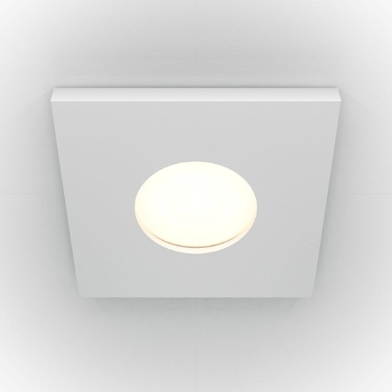 Maytoni Stark Downlight, Einbauleuchte GU10 Weiss IP65