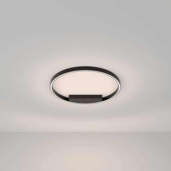 Maytoni Rim LED Deckenleuchte, Deckenlampe 37W Schwarz Neutralweiss