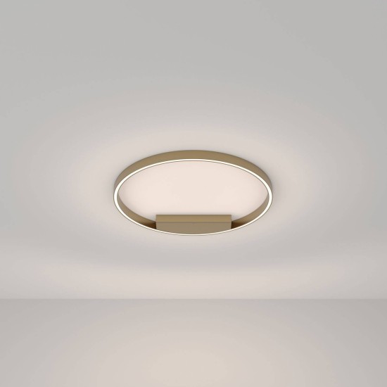 Maytoni Rim LED Deckenleuchte, Deckenlampe 37W Messing Neutralweiss