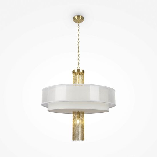 Maytoni Impressive Pendelleuchte, Hängeleuchte 5x E14 Gold-Farbe