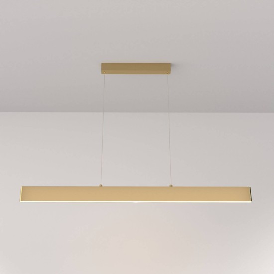 Maytoni Step LED Pendelleuchte, Hängeleuchte 30W Gold-Farbe 3000K Warmweiss