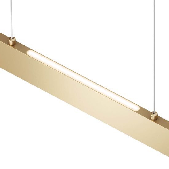 Maytoni Step LED Pendelleuchte, Hängeleuchte 30W Gold-Farbe 3000K Warmweiss