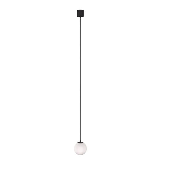 Maytoni Luna LED Pendelleuchte, Hängeleuchte 5W 220cm Schwarz 4000K 90Ra Ø10cm Neutralweiss