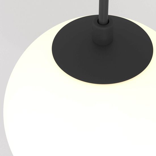 Maytoni Luna LED Pendelleuchte, Hängeleuchte 5W 220cm Schwarz 4000K 90Ra Ø10cm Neutralweiss