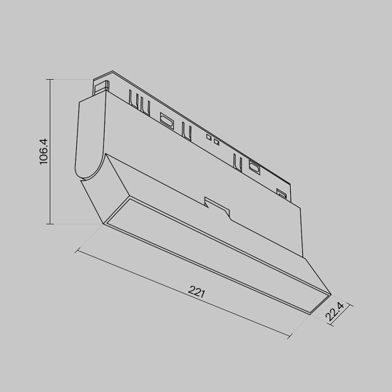 Maytoni Basis Rot Magnet-Schinensystem EXILITY 48V LED Stromschienenleuchte 12W 120° 2700-6000K Schwarz 90Ra