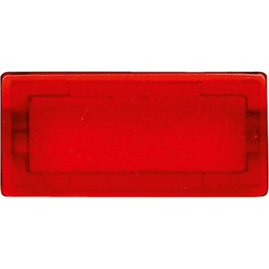 Merten 395900 Symbole, rechteckig, neutral, rot-transparent