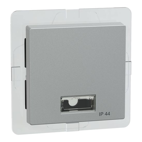 Merten 433760 Wippe mit rechteckigem Symbolfenster IP44, aluminium, System M