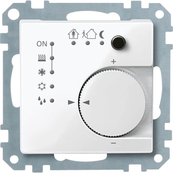 Merten 616719 KNX Raumtemperaturregler UP/PI mit Tasterschnittstelle 4fach, polarweiß glänzend, System M