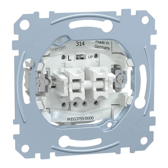 Merten MEG3755-0000 Rollladentaster-Einsatz, 1-polig, 10A, AC250V Steckklemmen