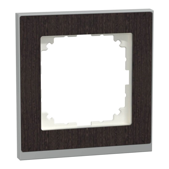 Merten MEG4010-3671 M-Pure Decor-Rahmen, 1fach, Wenge/aluminium, M-Pure Decor