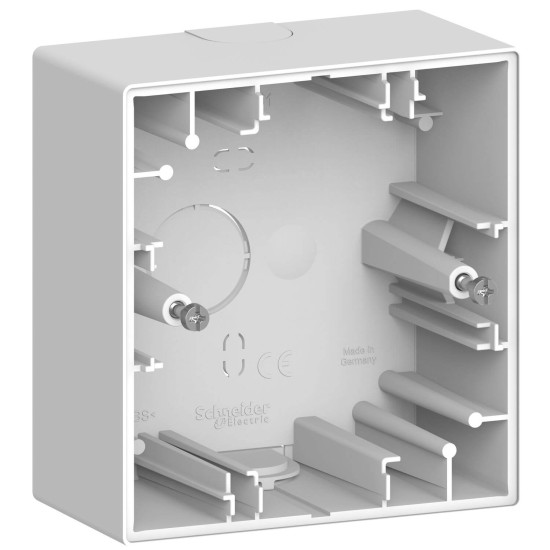 Merten MEG4014-6535 System Design, Aufputzgehäuse, 1-fach, Lotosweiß