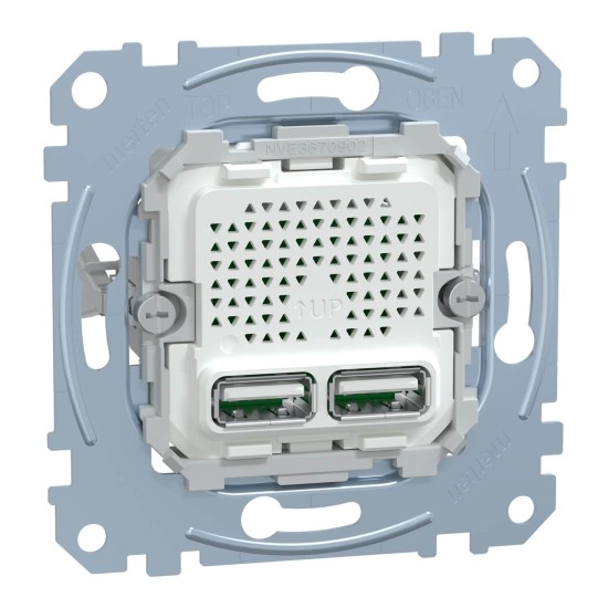 Merten MEG4366-0100 USB Ladestation-Einsatz Typ A+A