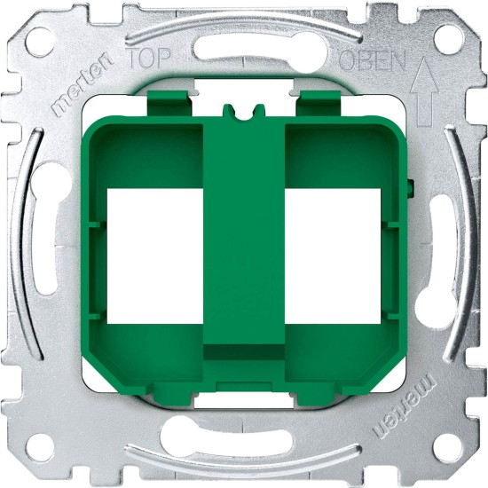 Merten MEG4566-0004 Tragplatten für Steckverbinder Modular Jack, grün