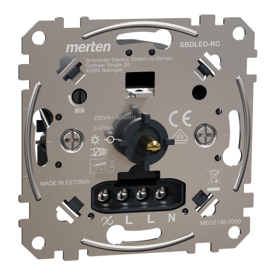 Merten MEG5146-0000 Multiwire LED Drehdimmer-Einsatz AC 230 V, 50/60 Hz