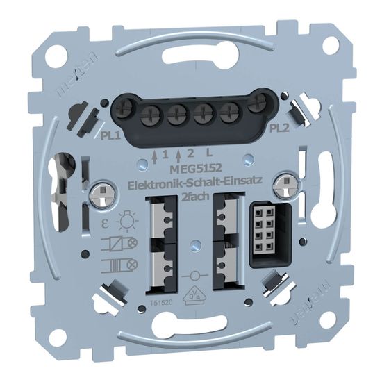 Merten MEG5152-0000 Elektronik-Schalt-Einsatz, 2fach