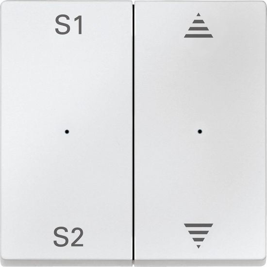 Merten MEG5227-0419 Wippen für Taster-Modul 2fach (Szene1/2, Pfeile Auf/Ab), polarweiß, System M