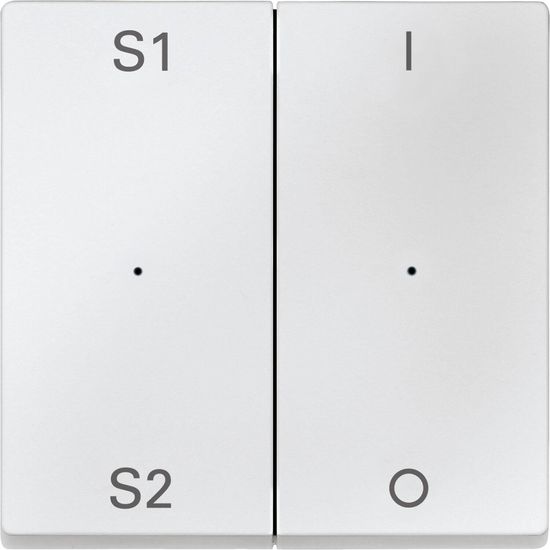 Merten MEG5228-0419 Wippen für Taster-Modul 2fach (Szene1/2, 1/0), polarweiß, System M