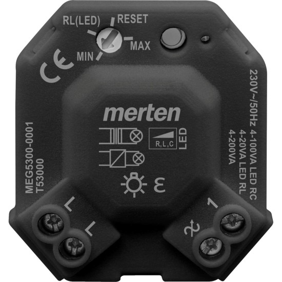 Merten MEG5300-0001 Universal LED Dimmermodul, schwarz