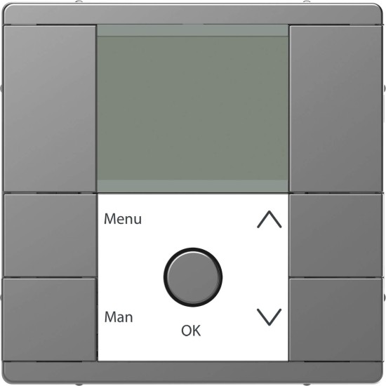 Merten MEG5755-6036 Zeitschaltuhr-Modul, Edelstahl, System Design