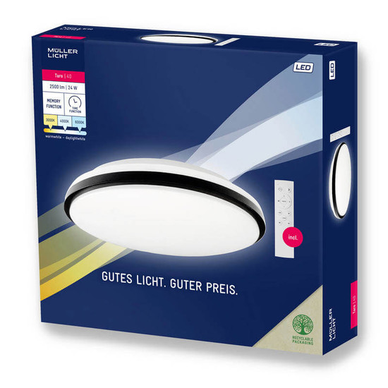 Müller Licht LED Wand- und Deckenleuchte Taro 40 21000071