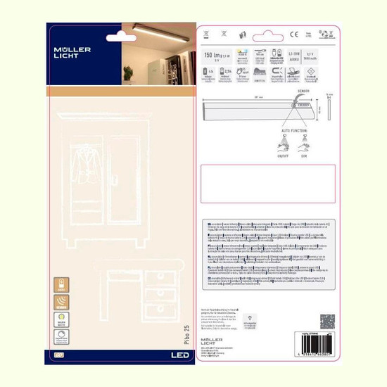 Müller Licht LED Unterbauleuchte Pibo Sensor DIM 25 27700042