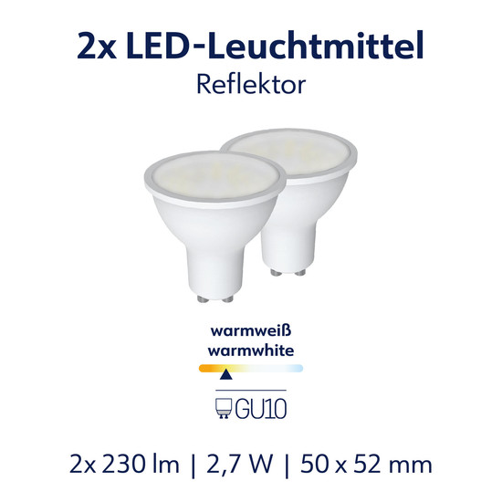 Müller Licht LED Reflektor GU10 230lm 2700K 575-SMD/COB DUO 401117