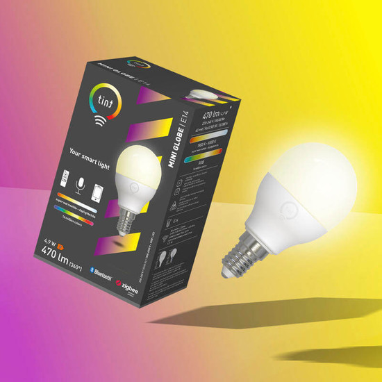 Müller Licht LED Lampe G45 tint Mini-Globe E14 white+color 404105