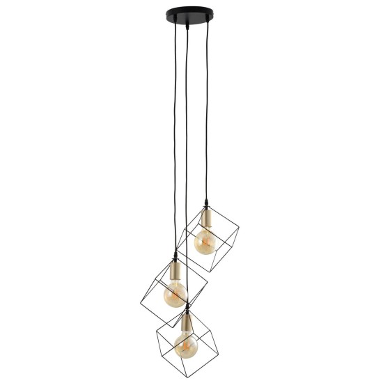 Näve LED Pendelleuchte CANTO 39x39cm 120W schwarz 7082922