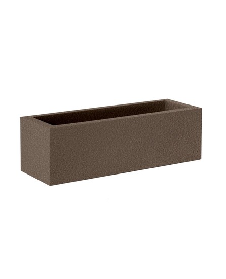 Newgarden JARA 100 Pflanzkübel XXL groß eckig 100x35x32cm bronze 52L outdoor