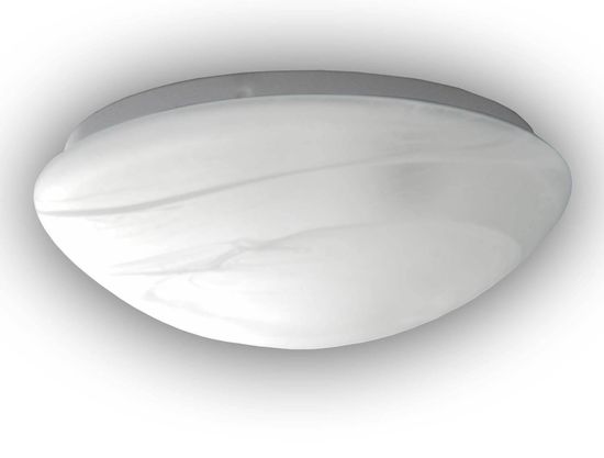 Niermann LED 14W Nurglasleuchte Alabaster, 35cm, warmweiss, Made in EU