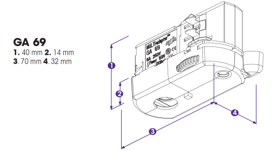 Nordic Global Trac Multi-Adapter 3-Phasen GA69-1 grau