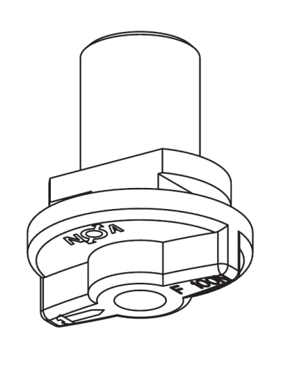 Nordic Global Trac Schienenadapter XTAK144-3, M4 weiss Dekohaken