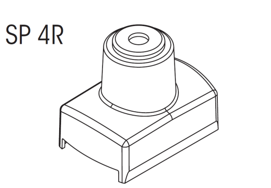 Nordic Global Trac Schienenklammer Klammer M6 Gewinde SP4R-1 grau