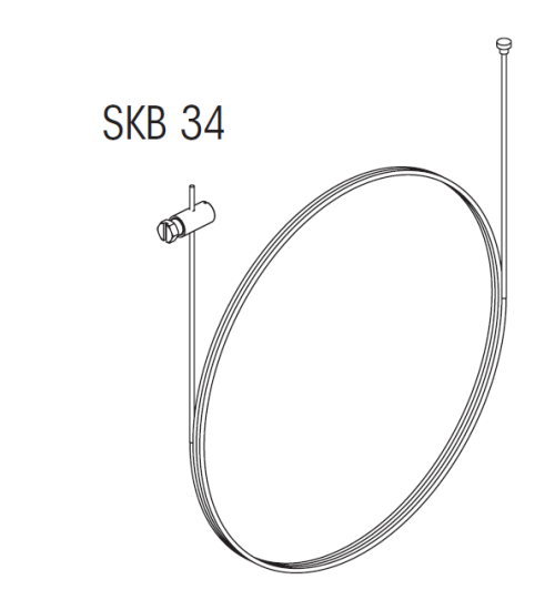 Nordic Global Trac Abhängeset Seil 5m Klemmmutter SKB34-1