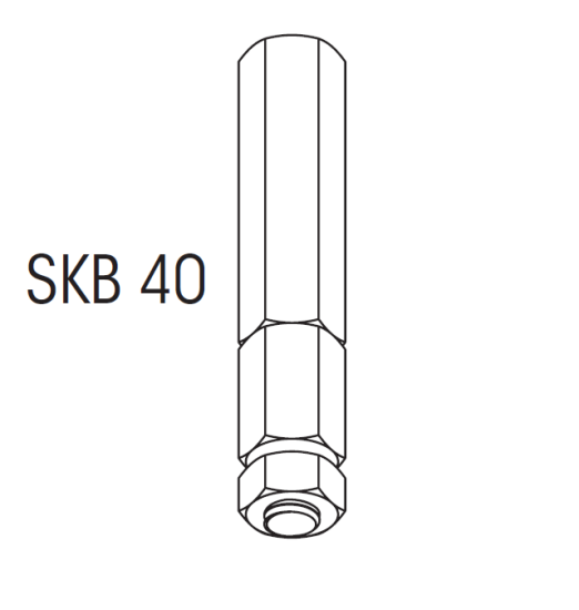 Nordic Global Trac Höhenverstellung Gewindes M6 SKB40-1