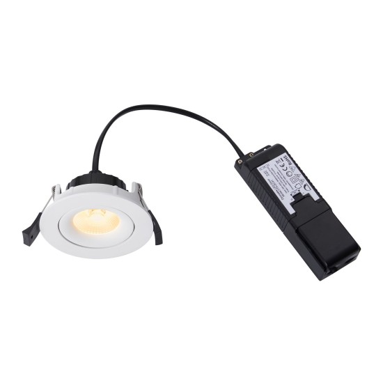 Nordlux Aliki LED Einbauleuchte dimmbar drehbar IP44 Weiss warmweiss 2310320001