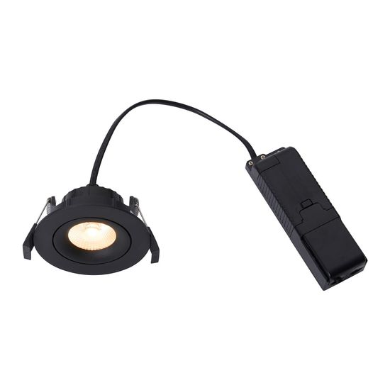 Nordlux Aliki LED Einbauleuchte dimmbar schenkbar IP44 Schwarz warmweiss 2310320003