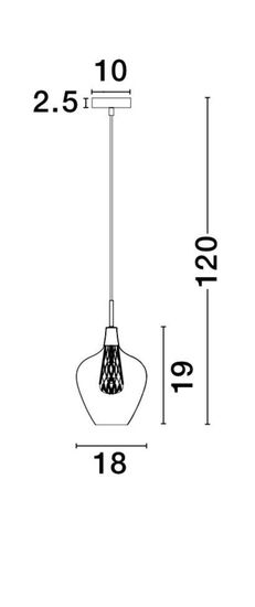 Nova Luce FILO Pendelleuchte G9 Gold 120x18cm dimmbar 1500202821